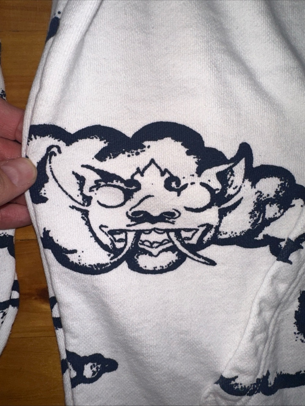 Wasted Co Good Time Dragon Cloud Monster Indigo Sweatshirt Hoodie Small Mushroom - Picture 4 of 11